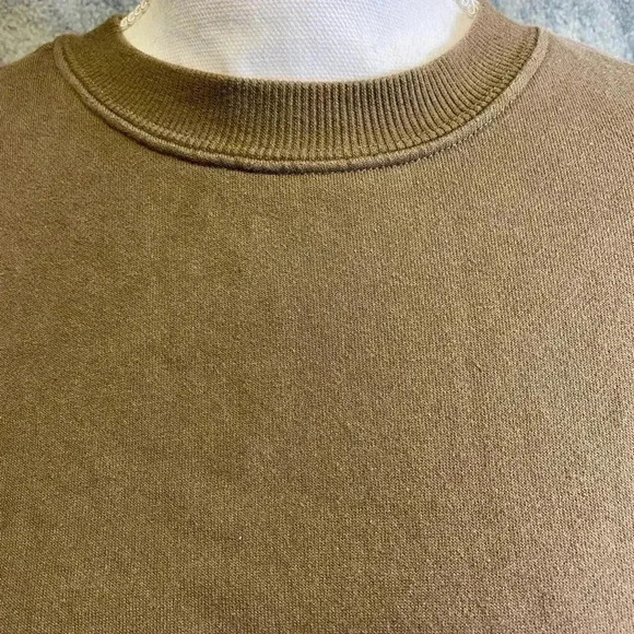 Pacsun brown cropped sweatshirt with front side pockets size S - Picture 7 of 9